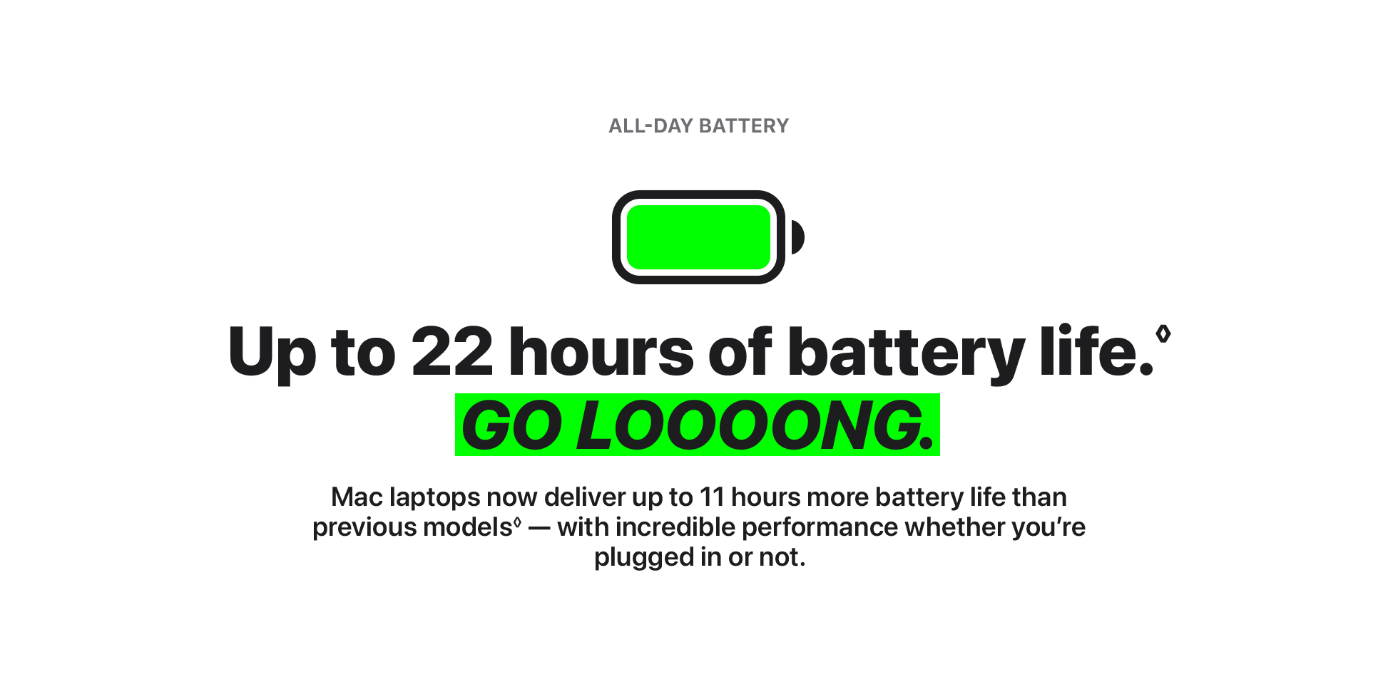 Up to 22h battery life