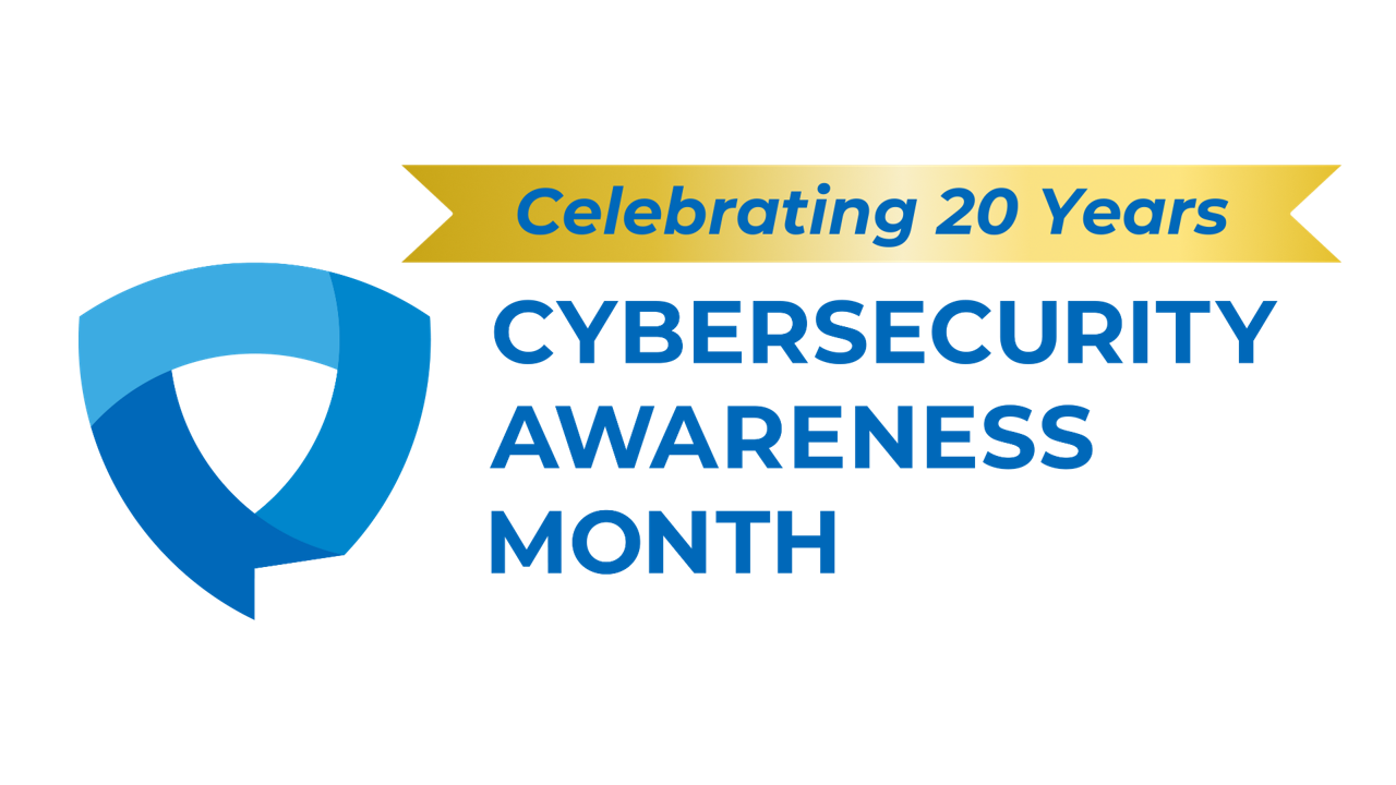 Celebrating 20 Years - Cybersecurity logo