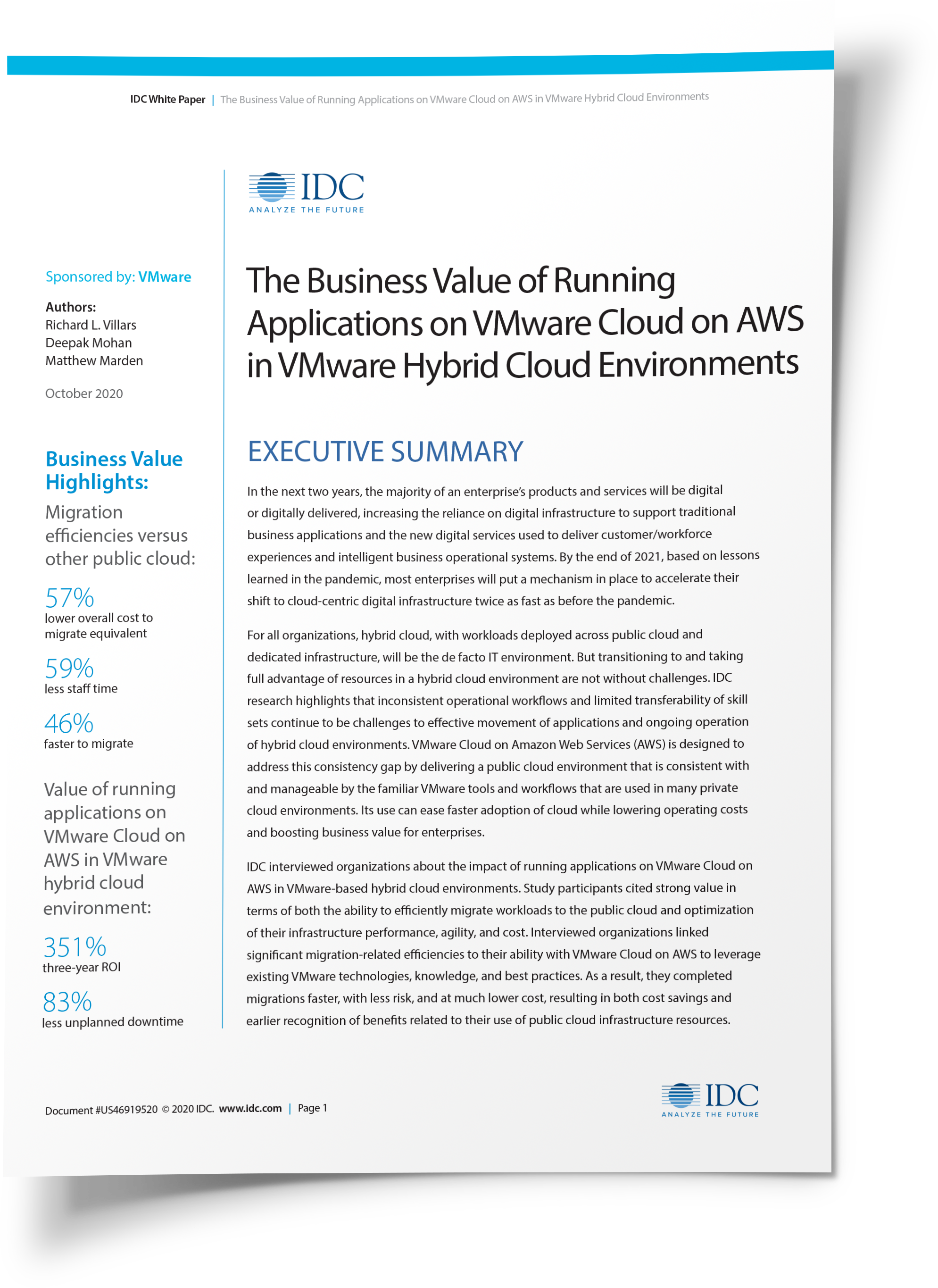 VMware IDC White Paper