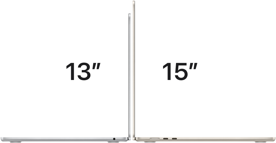 Two perfect sizes.  |  13" and 15"