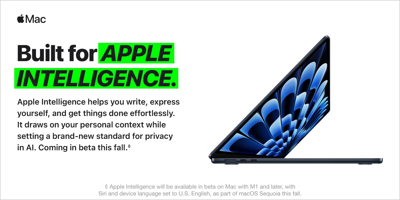 Built for Apple Intelligence